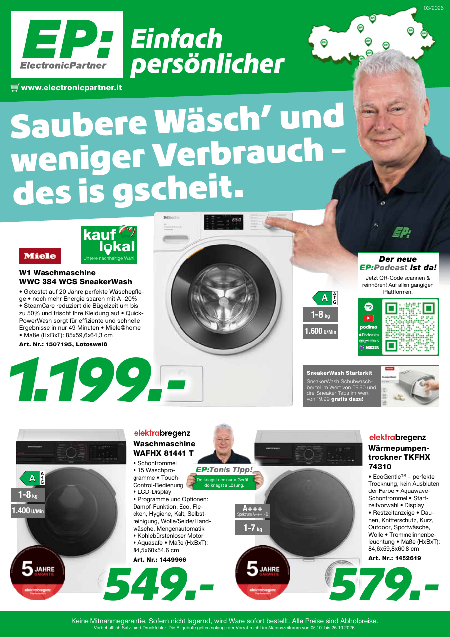 Seite 1 – Waschen & Trocknen