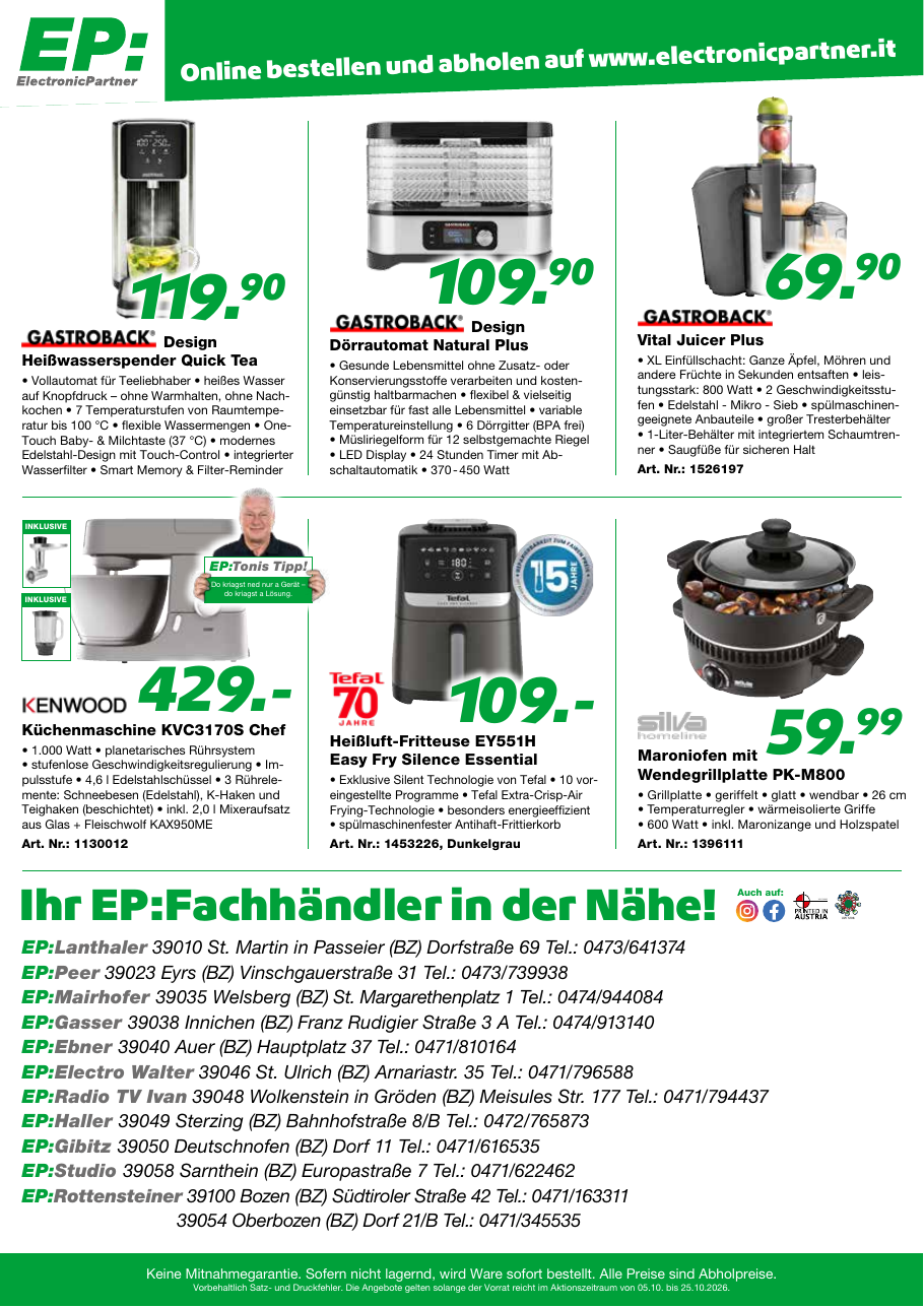 Seite 4 – Küchenkleingeräte