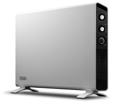 DE LONGHI Konvektorheizung 2000W mit 3 Leistungsstufen und Timer im Slim Style