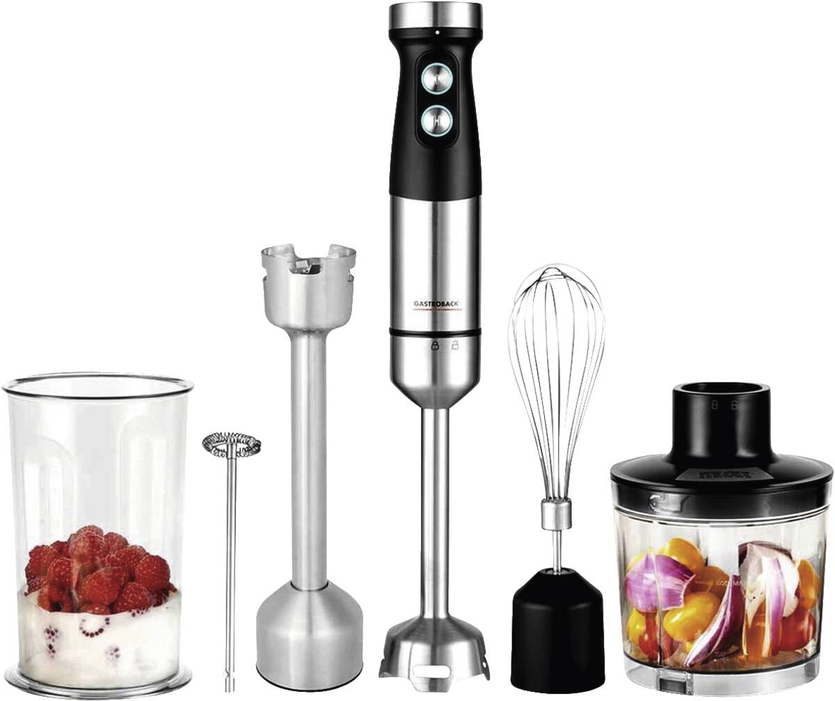 40972 Design Power Stabmixer Set 5-in-1 Edelstahl-Schwarz