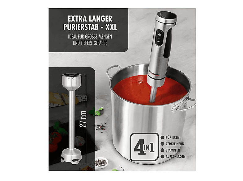 Gastroback 40973 Powermix Frullatore a Immersione Professionale
