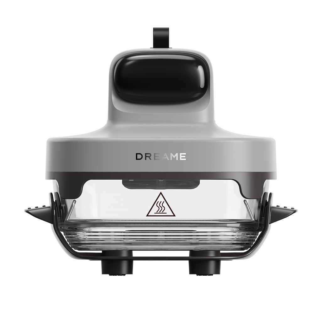 FRIGGITRICE AD ARIA 2.5+4.5LT VETRO PORT.5IN1 GREY