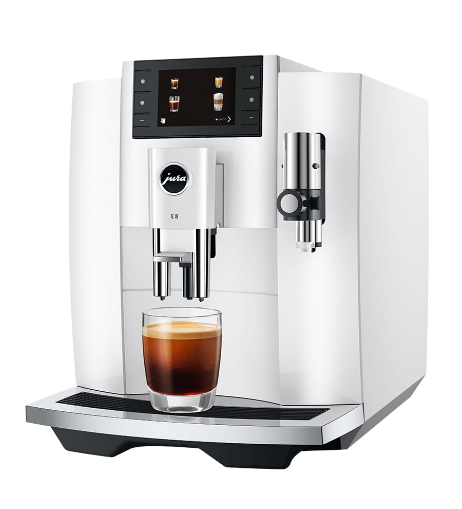 Jura E8 Piano White Macchina da caffè automatica