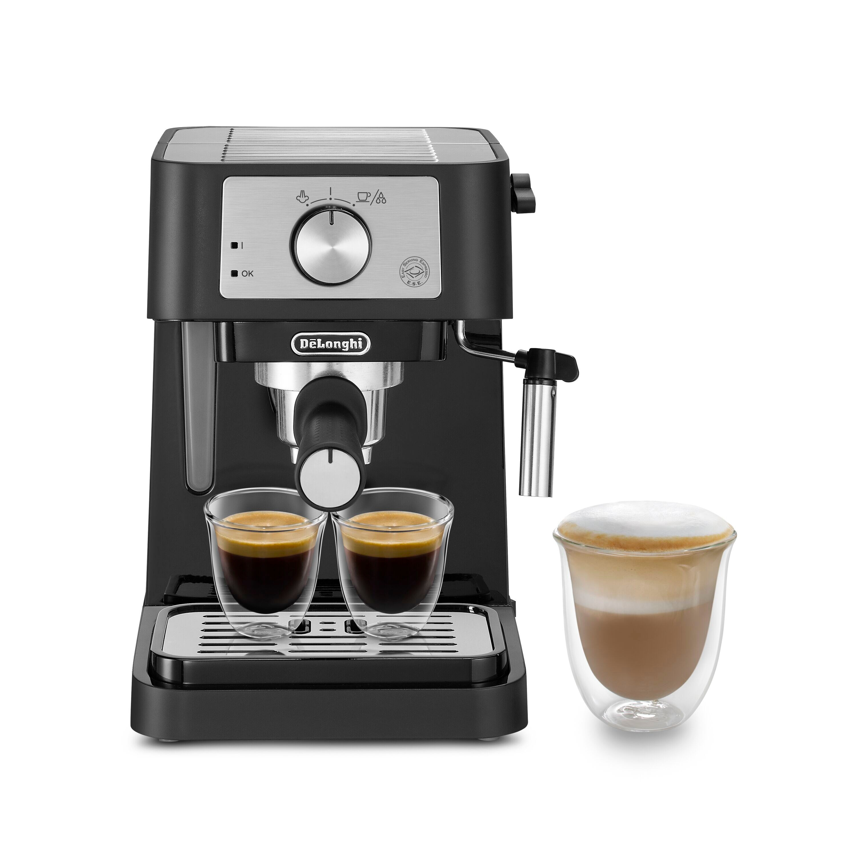 DE LONGHI Espressomaschine 1100W 1L für Pads/Pulver Stilosa Schwarz
