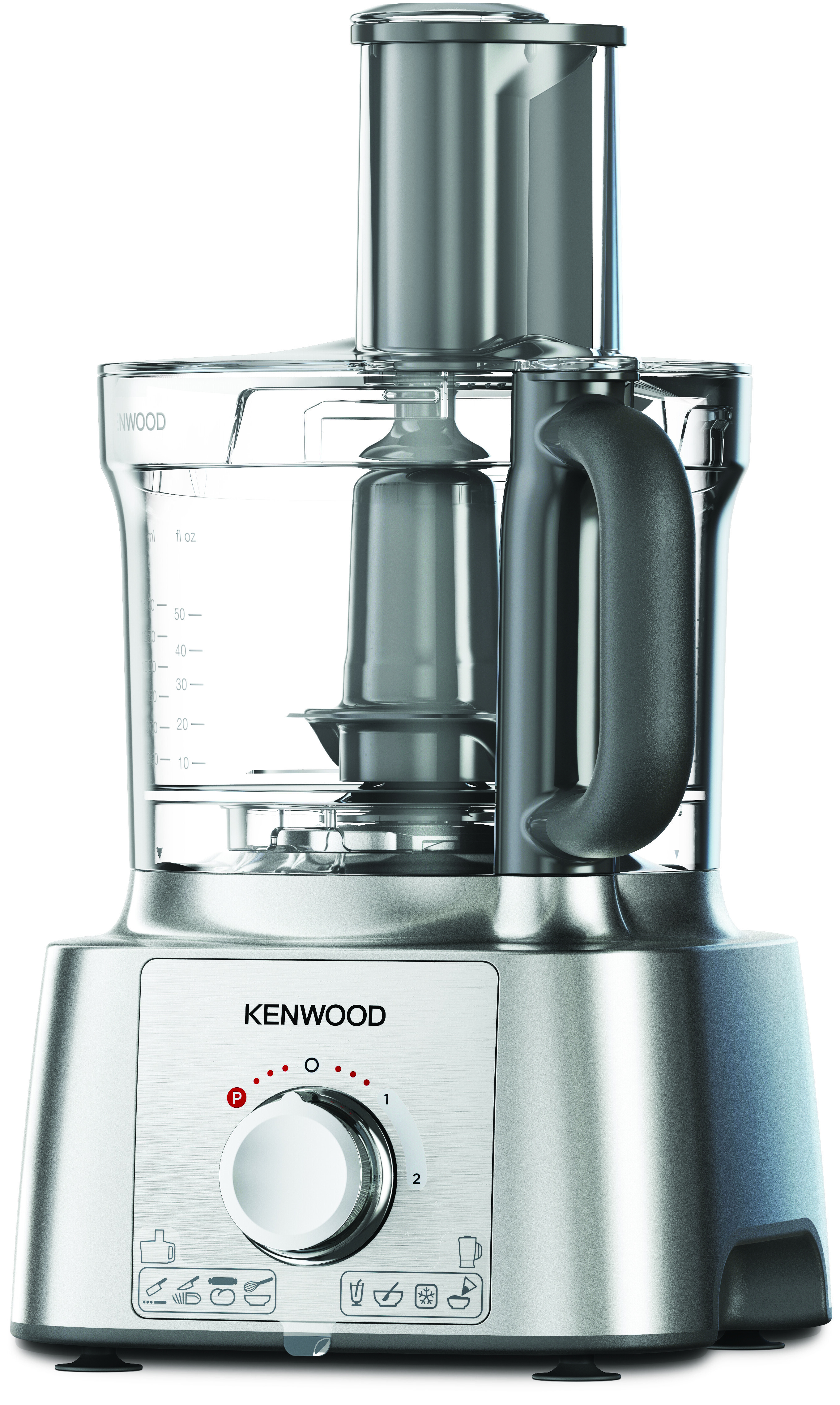 KENWOOD Küchenmaschine 1000W 2 Stufen + Puls 3L + Mixer Silber