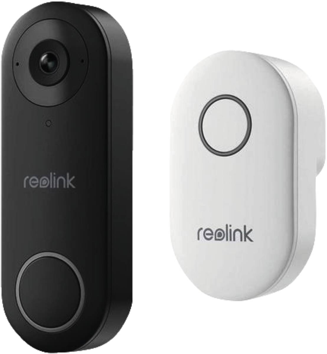D340W Smart 2K+ Wired WiFi Video Doorbell with Chime Schwarz