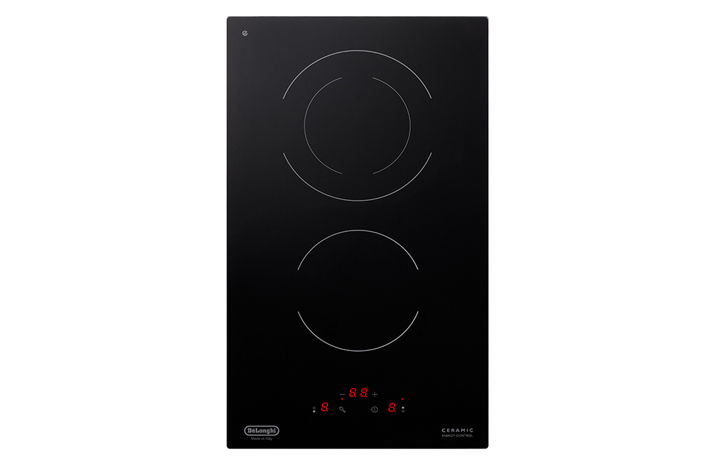 De Longhi Elektro-Kochfeld 30cm 2 Zonen Glaskeramik Schwarz