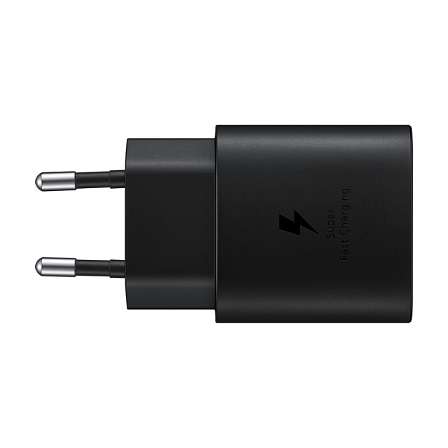 Caricabatterie rapido Samsung 25W con cavo dati USB Type-C nero (Retail)