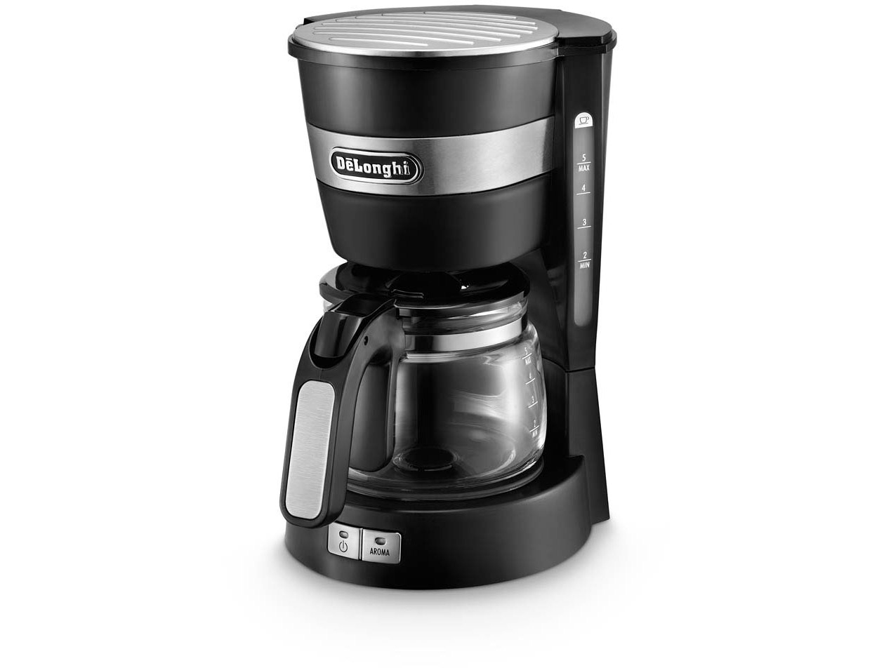 DE LONGHI Amerikanische Kaffeemaschine 600W 0.65LT Glaskaraffe Schwarz