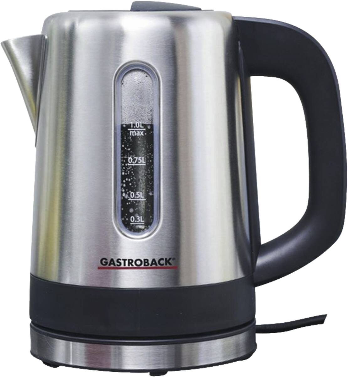 Gastroback Wasserkocher 42435 Design Wasserkocher Mini Edelstahl