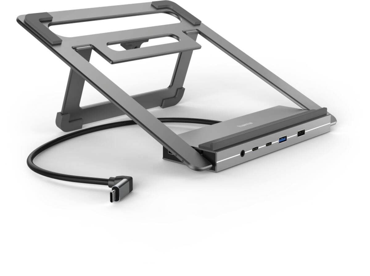 200139 USB-C-Docking-Station, 12 Ports Grau