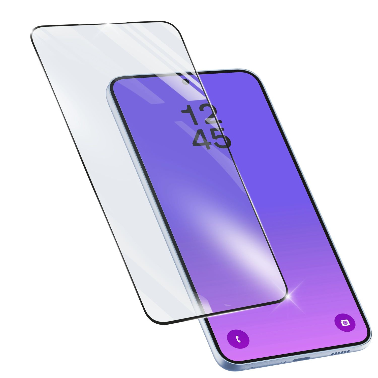 Cellularline TEMPGCABGALA57K Pellicola Protettiva in Vetro Temperato per Samsung Galaxy A57