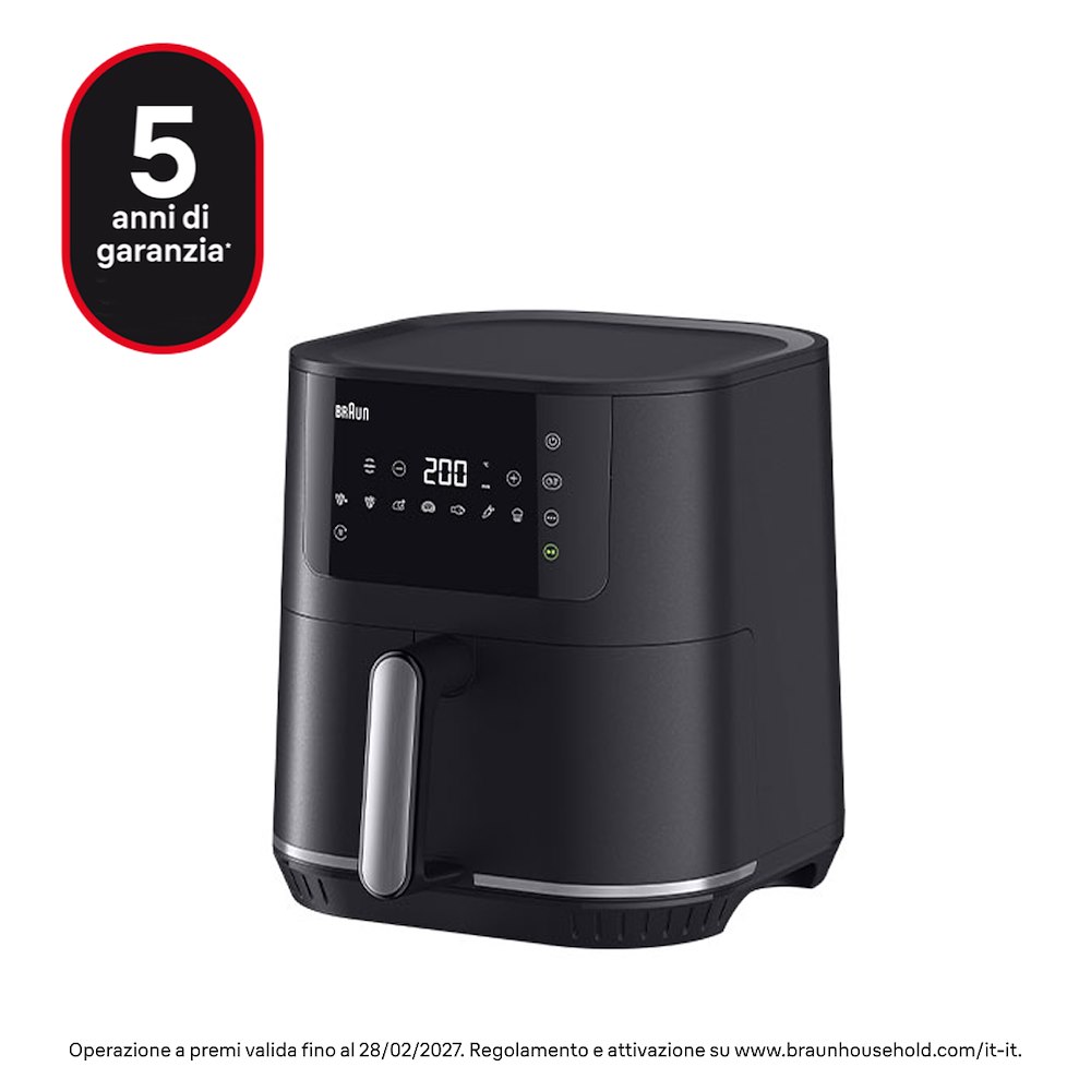 BRAUN Heißluftfritteuse 1700W 6L Schwarz
