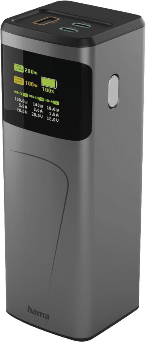 201743 Power Pack High Power 200,24000mA Gun Metal Grey