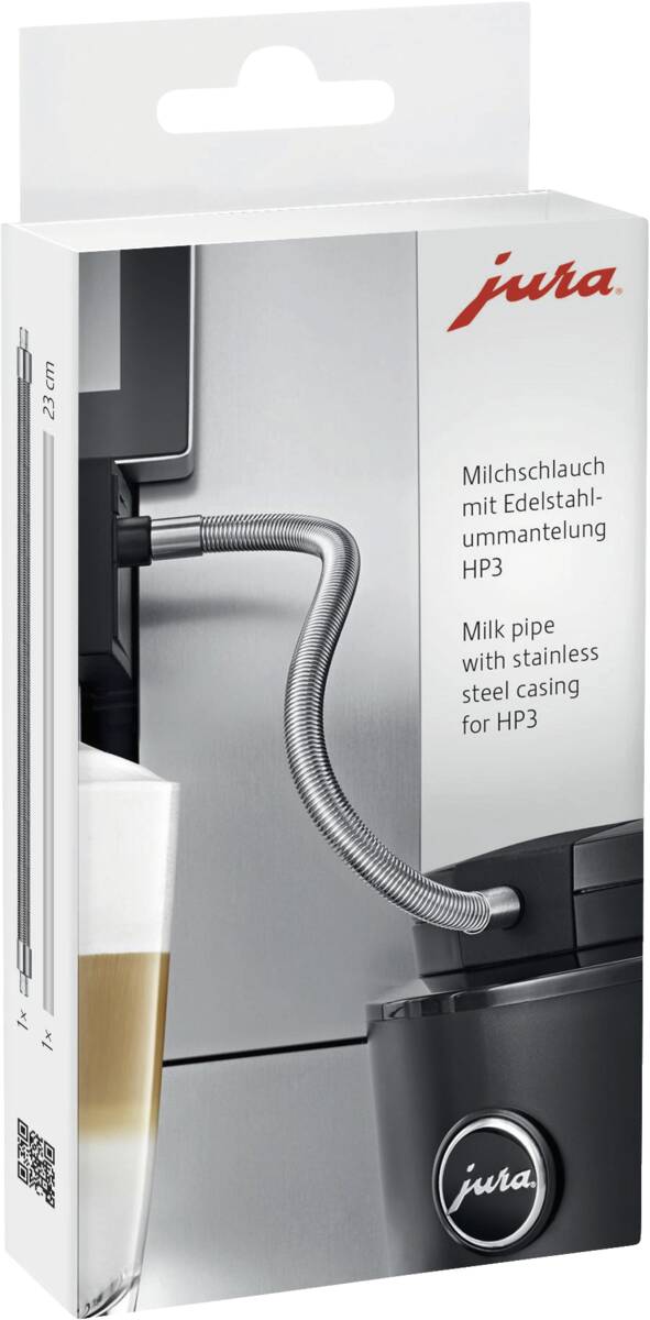 JURA Tubo per Latte HP3 con Rivestimento in Acciaio Inox