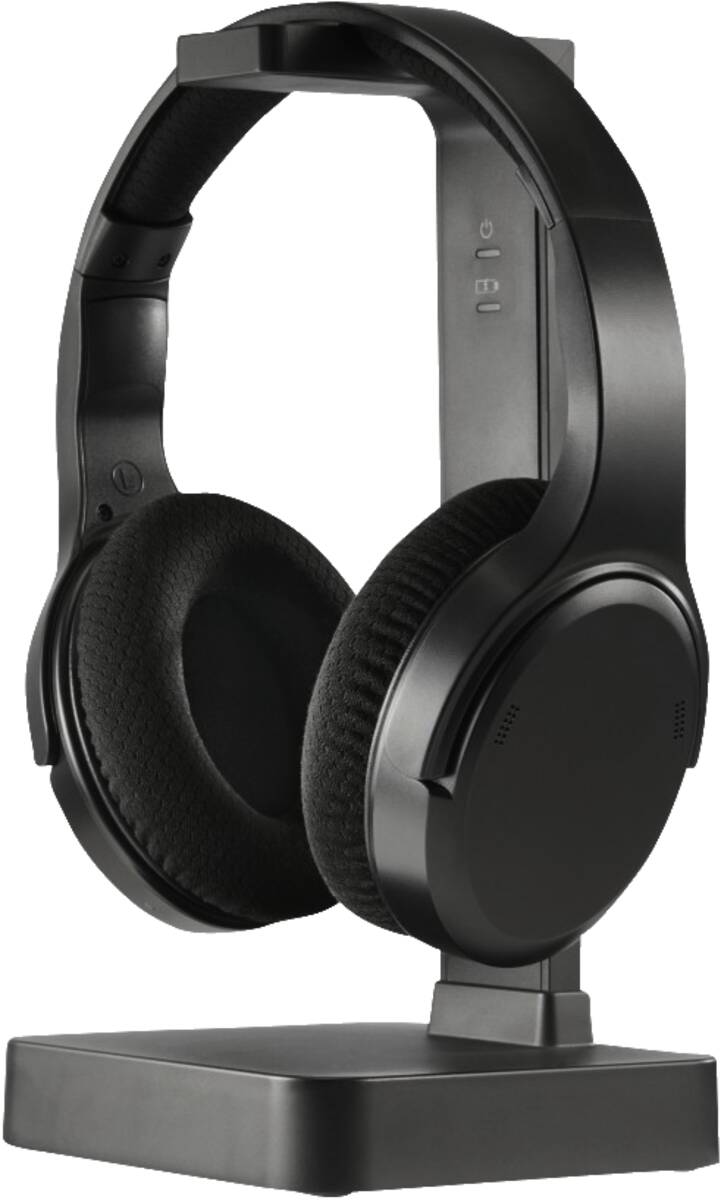 221848 TV-Funkkopfhörer, Over-Ear, Station Schwarz
